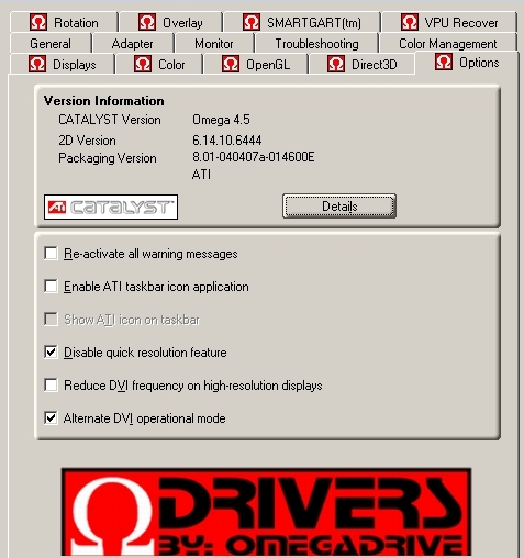 ATI Omega Drivers 3.8.421 PC World - Testy i Ceny sprzętu PC, RTV ...