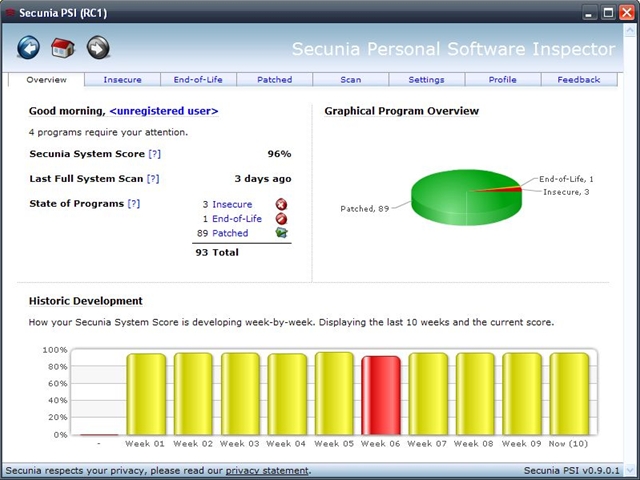 Secunia Personal Software Inspector -  4