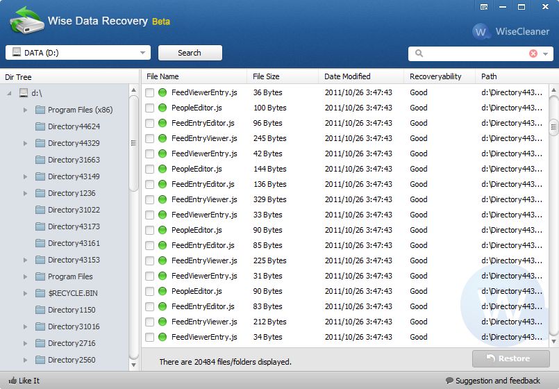        Wise Data Recovery 3.61.193,