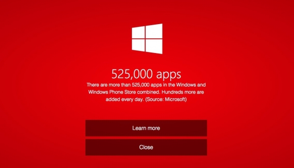 Microsoft chwali się ponad pół milionem aplikacji w swoich sklepach