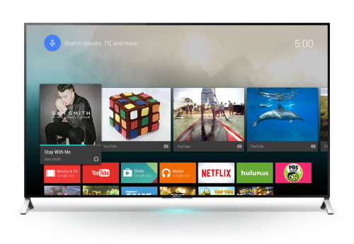 The new Sony TV with Android TV 